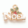 Charm-NOEL-14x19mm Enamel Plated