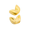 LEAF SHAPE BEAD 7mm 18K Gold Plated