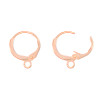Ear Wire LEVERBACK w/Loop 11.5mm Rose Gold Plated