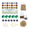 Sacred Ground Bracelet Beading Kit Green Sphinx & Tanzanite contents