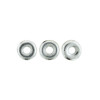 Czech Glass O Beads 1x4mm SILVER