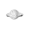 Link FLORAL PATTERN CONNECTOR 14mm Silver Plated
