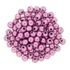 Czech Glass 2mm Round Druk Beads SUEDED GOLD ORCHID