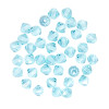 Krakovski Crystal Bicone Beads 4mm LT. TURQUOISE