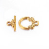 TOGGLE CLASP Ornate 20mm Antique Gold Plated