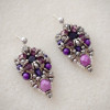Royal Amethyst Earrings Tutorial