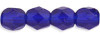 Firepolish 3mm Czech Glass Beads COBALT