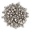 Chinese Crystal Rondelle Beads 3x2mm SHINY SILVER