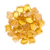 2-Hole GINKGO LEAF Czech Glass Beads Slushy Orange