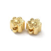 18K Gold Plated FLOWER SPACER BEAD 4.5x3.5mm