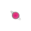 Link with TRANSLUCENT MAGENTA ENAMEL ROUND CONNECTOR