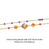 By The Foot Bead Chain 0.25mm GOLD Plated Stainless Steel