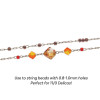 Bead Chain 0.25mm SILVER Plated By The Foot Stainless Steel