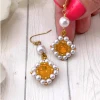 Honey Charm Earrings Tutorial by Gina of Orchid and Opal