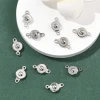 Ball and Socket Clasps PLATINUM PLATED Round 14x8mm