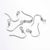 Platinum Plated Ear Wire FLAT FRENCH w/2mm Ball 15mm