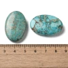 Turquoise Imperial Jasper Flat Oval Gemstone Bead 32x21mm