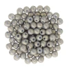 Czech Glass 2mm Round Druk Beads PACIFICA POPPY SEED