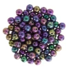 Czech Glass 4mm Round Druk Beads IRIS PURPLE