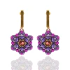 Nocturnal Bloom Earrings Tutorial by Eureka Crystal Beads