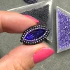 Easy DIY Square Stitch Beaded Bezel Navette Crystal
