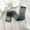 Herringbone Bracelet with Button Hole Closure Beading DIY Tutorial