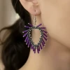 Bugle Bead Fringe V Earrings Beading Tutorial by Orchid and Opal