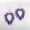 Bugle Bead Fringe V Earrings Beading Tutorial by Orchid and Opal
