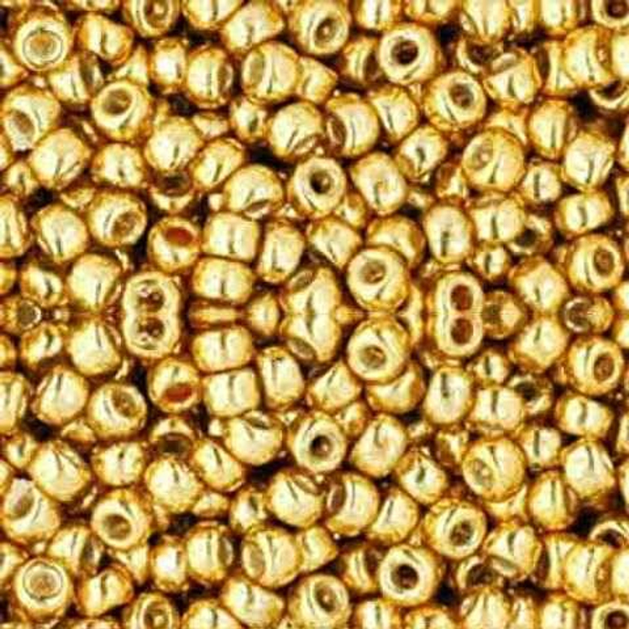 TOHO #557 11/0 Galvanized Gold Round Seed Beads, 450g/bag 