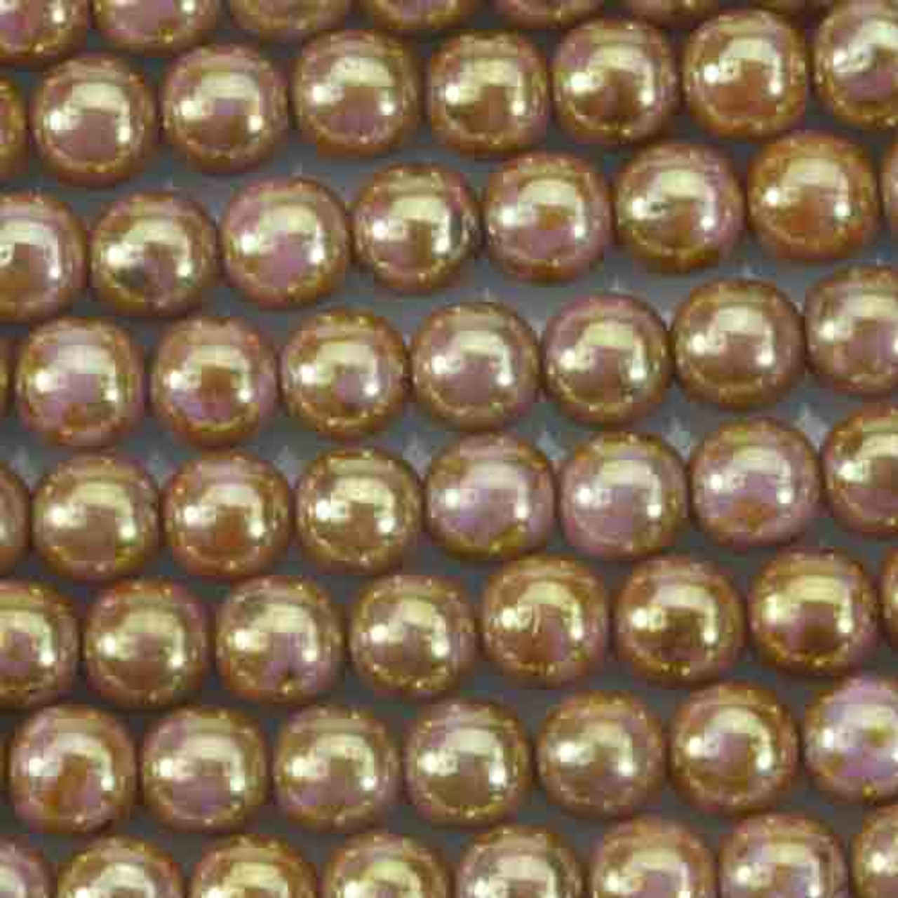 Rose gold glass beads Clearance