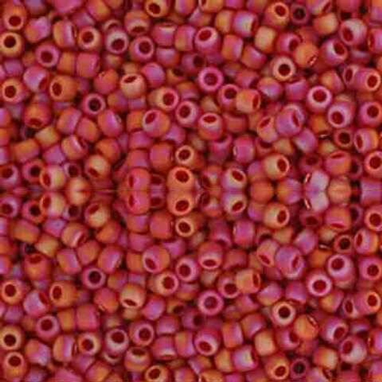 size 8/0 glass seed beads color #13 Ruby S/L