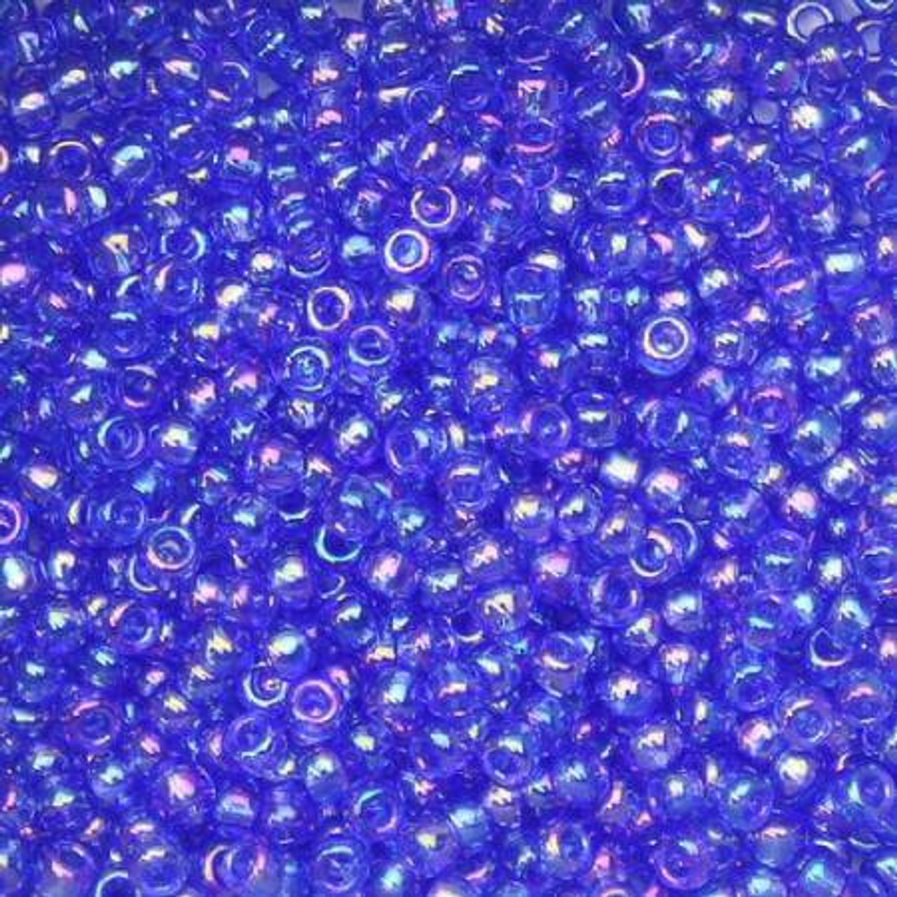 TOHO RE:Glass Round Seed Beads 8/0 : Rainbow Blue - 2.5 Tube