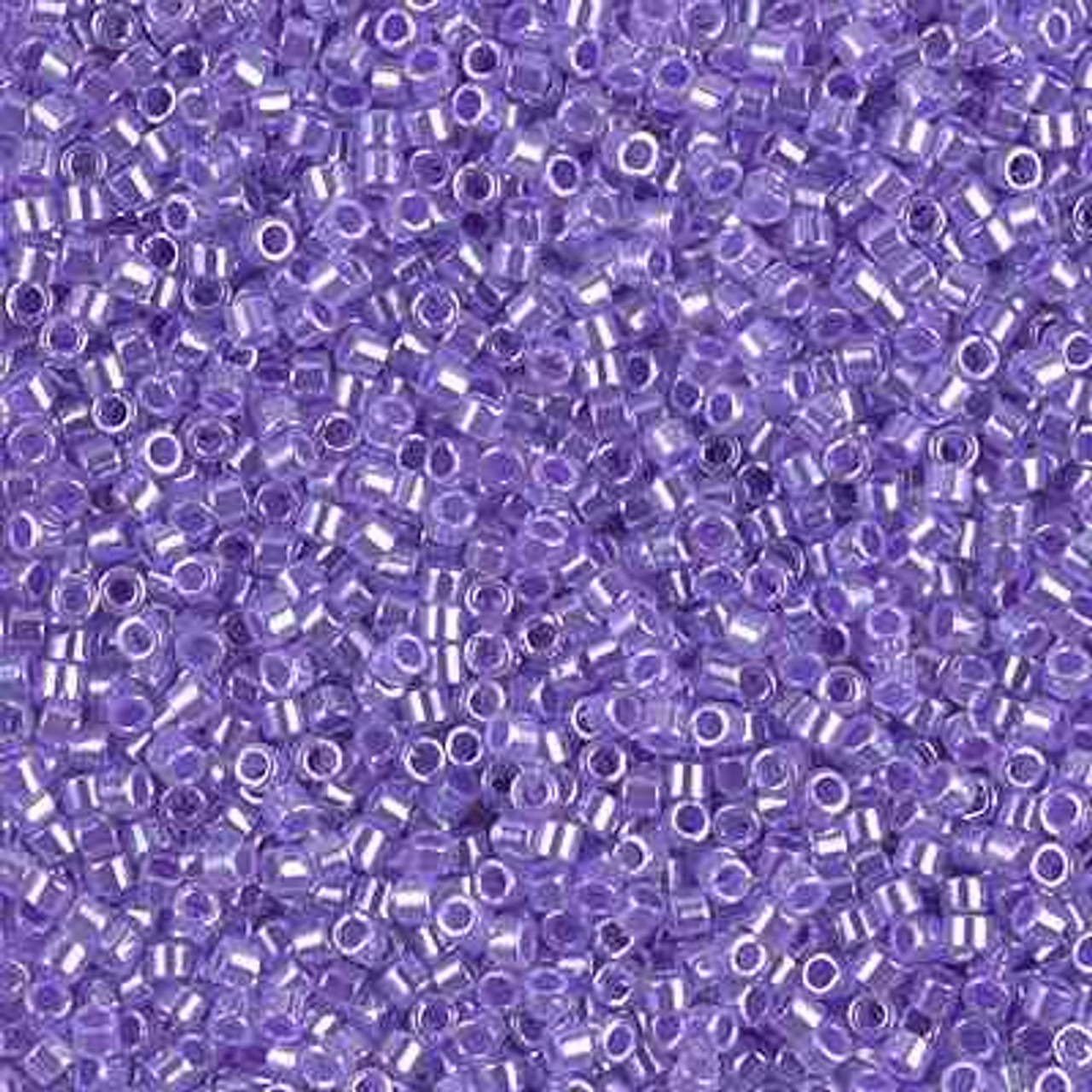 Miyuki Delica Seed Beads 11/0 Sparkle Purple Lined Crystal DB906 8 Grams