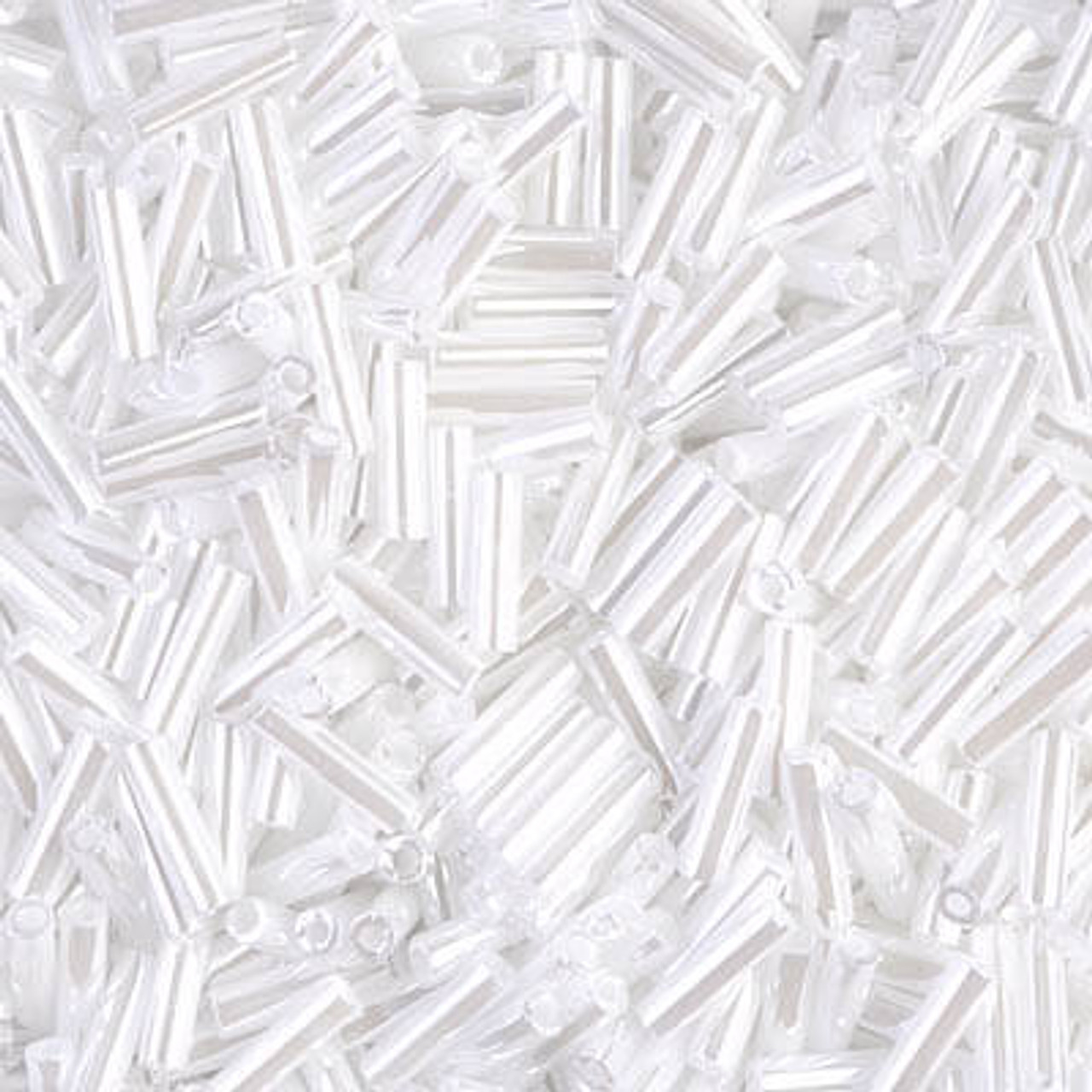 Seed Glass Beads 6/0 4mm - White - 50g 650 Beads - BD1313