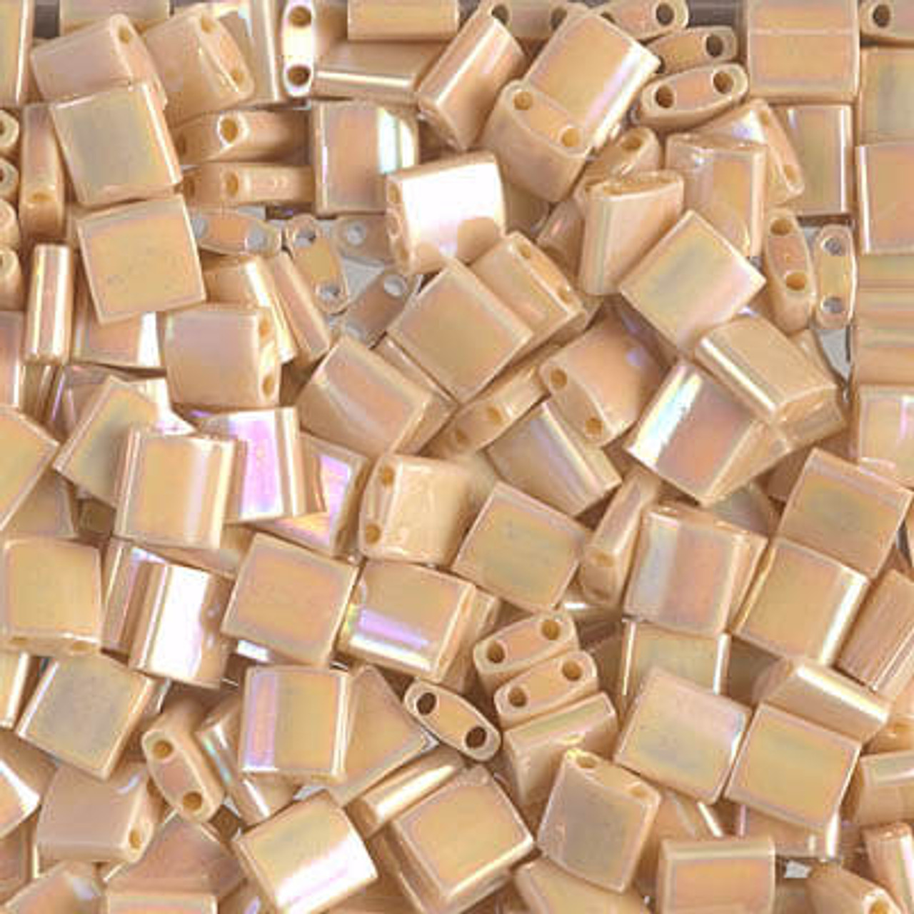 Glass Tila Beads Multicolor Square Pearl Beads Jewelry Making Findings  5grams Ba