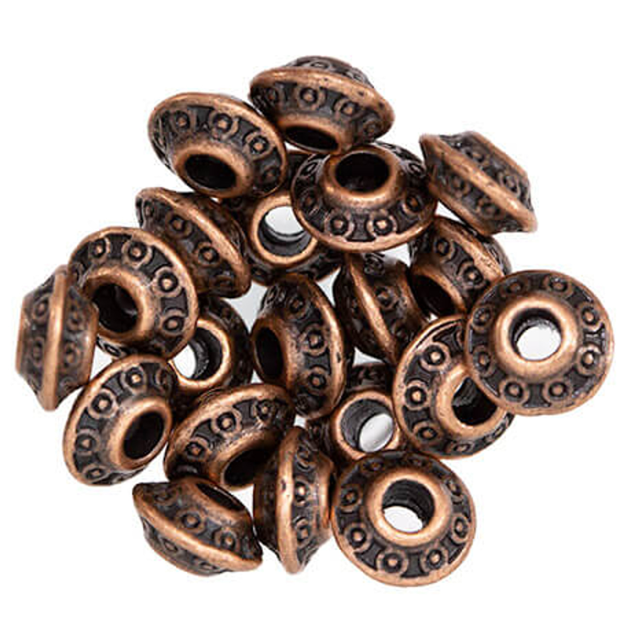 Antique Copper Beads for Jewelry Making Spacer Beads & Bead Assortments for  Bracelet Necklace Earring Making Copper Craft Supplies Beads Copper