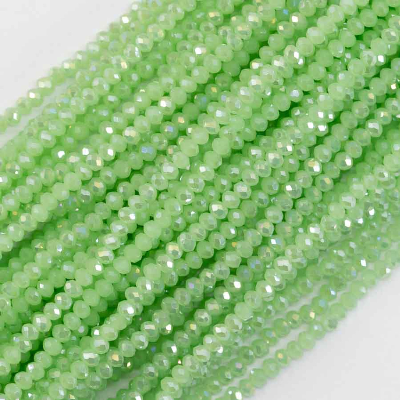 Faceted Chinese Crystal Spacer Bead - 3x2mm