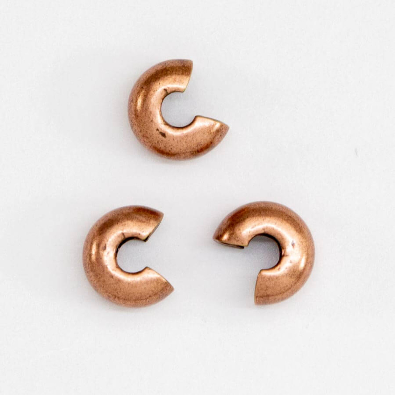 CRIMP COVERS 3mm Antique Copper Plated (Pack of 144)