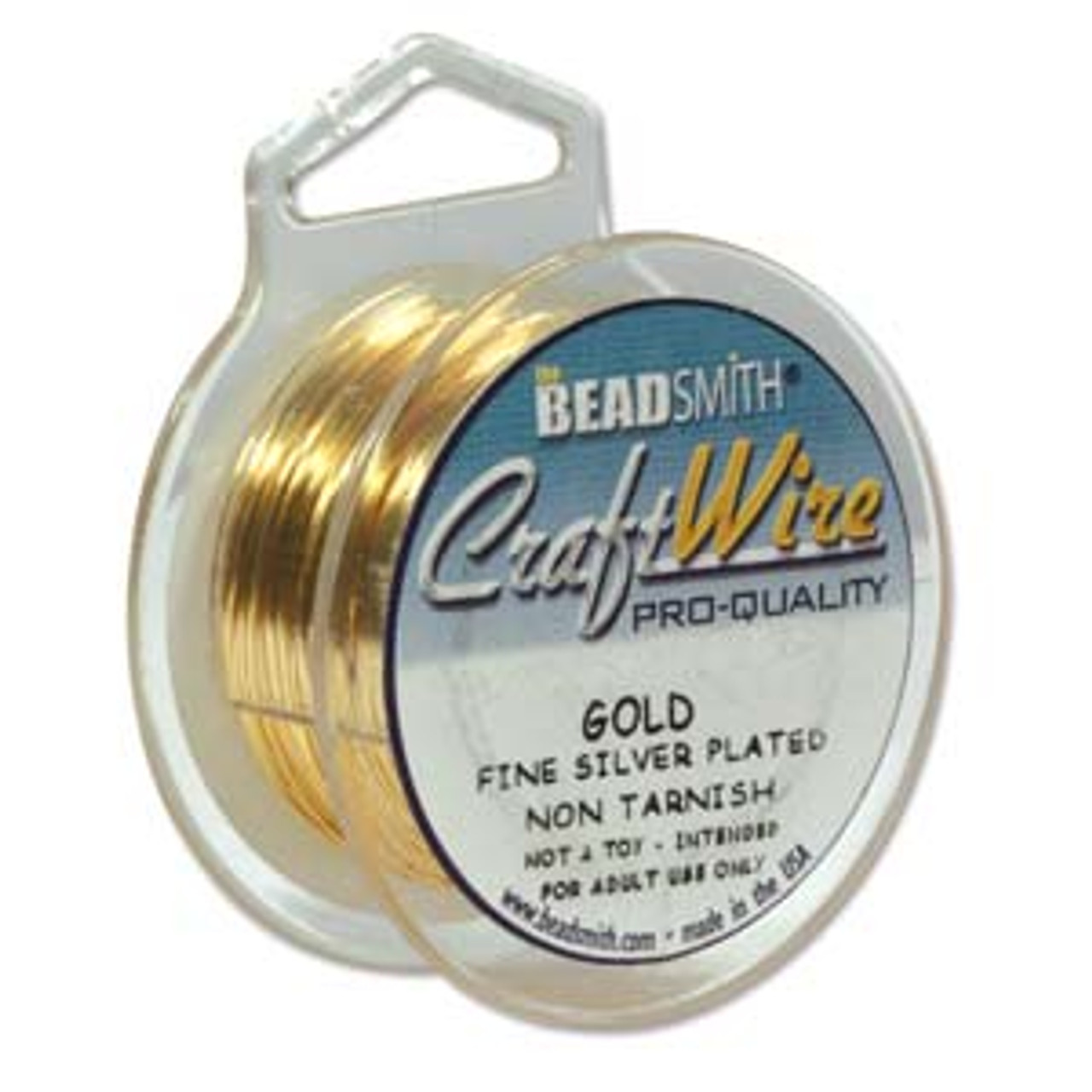 Beadsmith Brass German Bead Wire Craft Wire 22 Gauge/.6mm (10 Meters / 32.8 Feet)