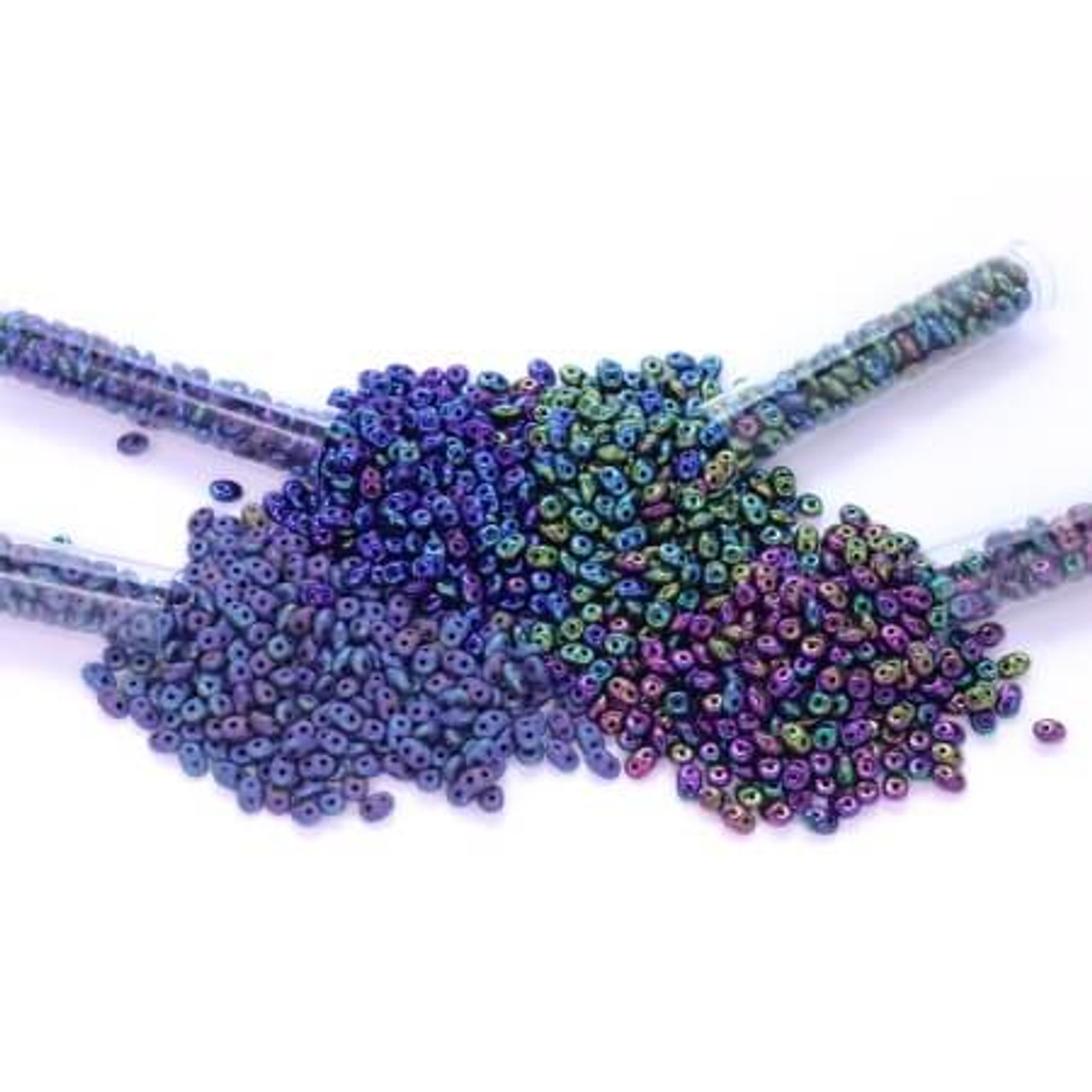 Hill Beads, purple iris, Czech glass, dome beads, Preciosa, Czech, glass,  drilled, purple beads, B'sue