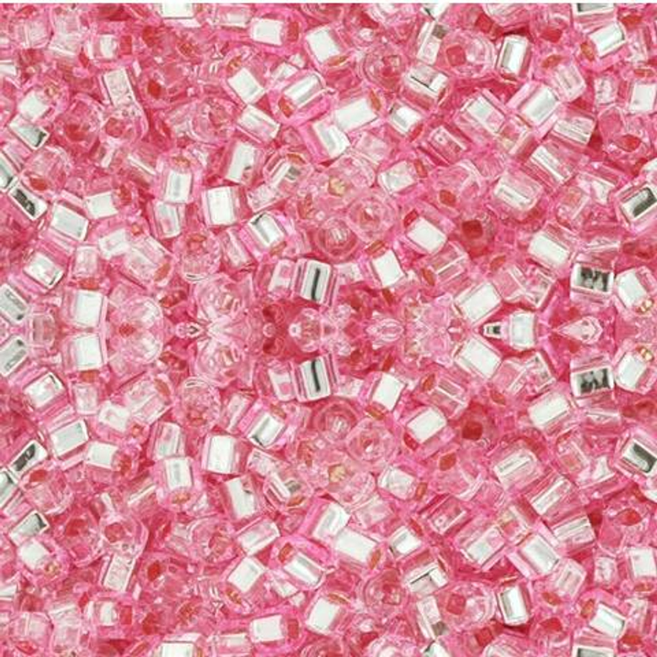 Pink Silver Lined Glass Seed Beads - 2mm - 20g Spacer Beads in Pale Pink -  1500 beads