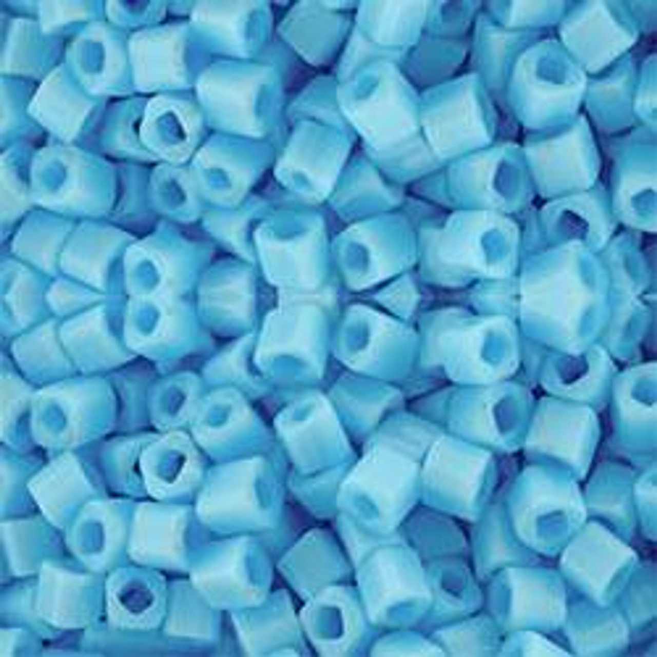 Toho CUBE Seed Beads 2mm OPAQUE BLUE TURQUIOSE