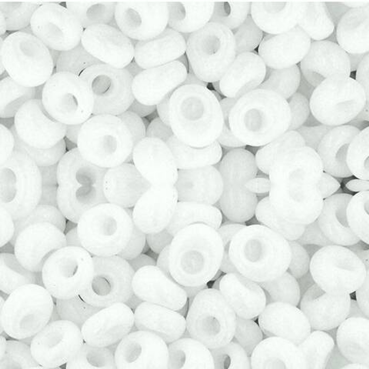 Toho MAGATAMA Seed Beads 4mm OPAQUE WHITE 2.5 Tube