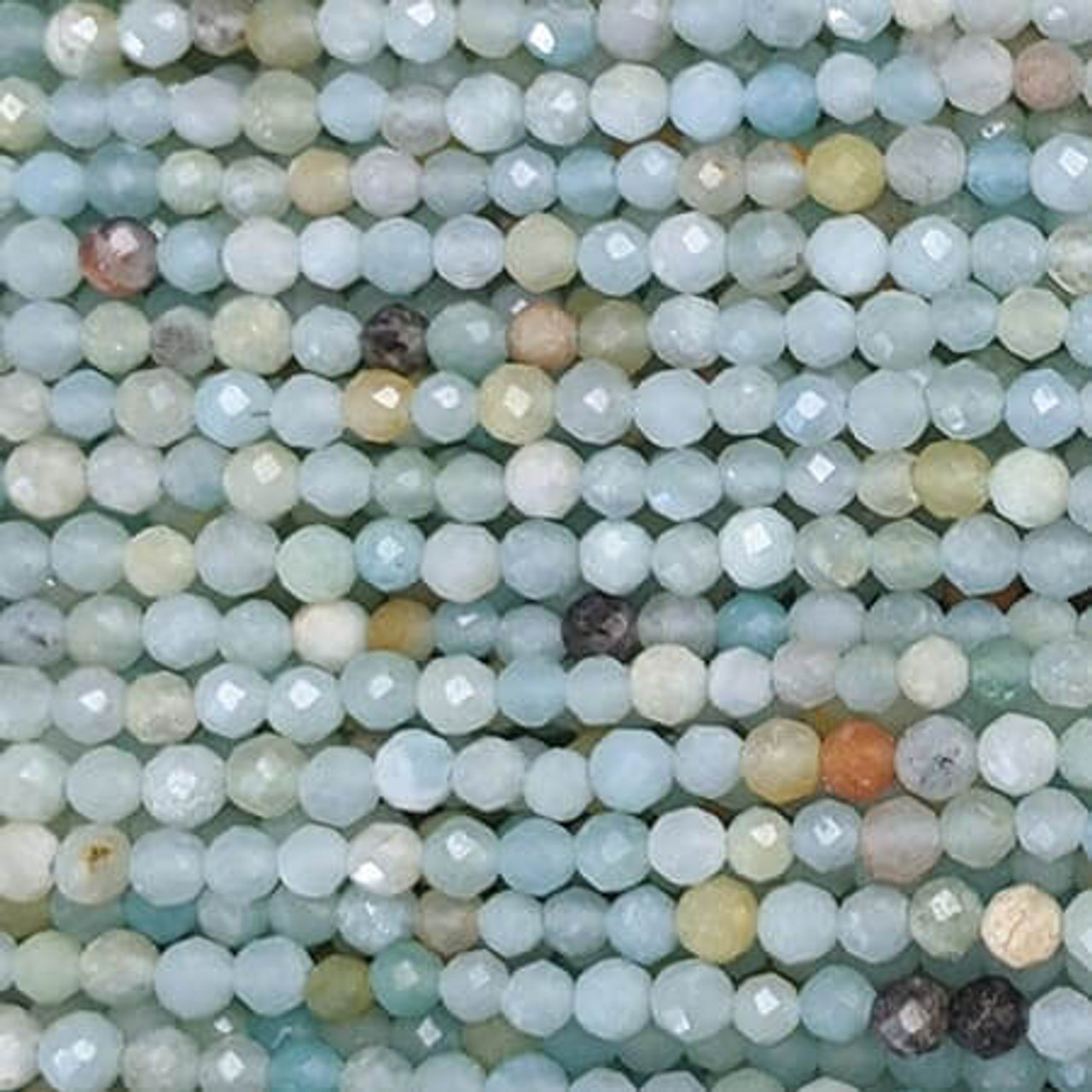 BRAZIL ITE 3mm High Grade Faceted Gemstone Beads Strand