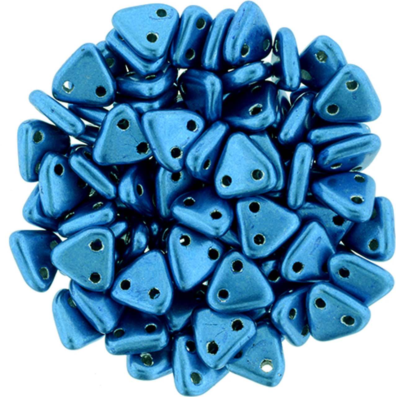 2-Hole Diamond Beads SATURATED METALLIC NEBULAS BLUE