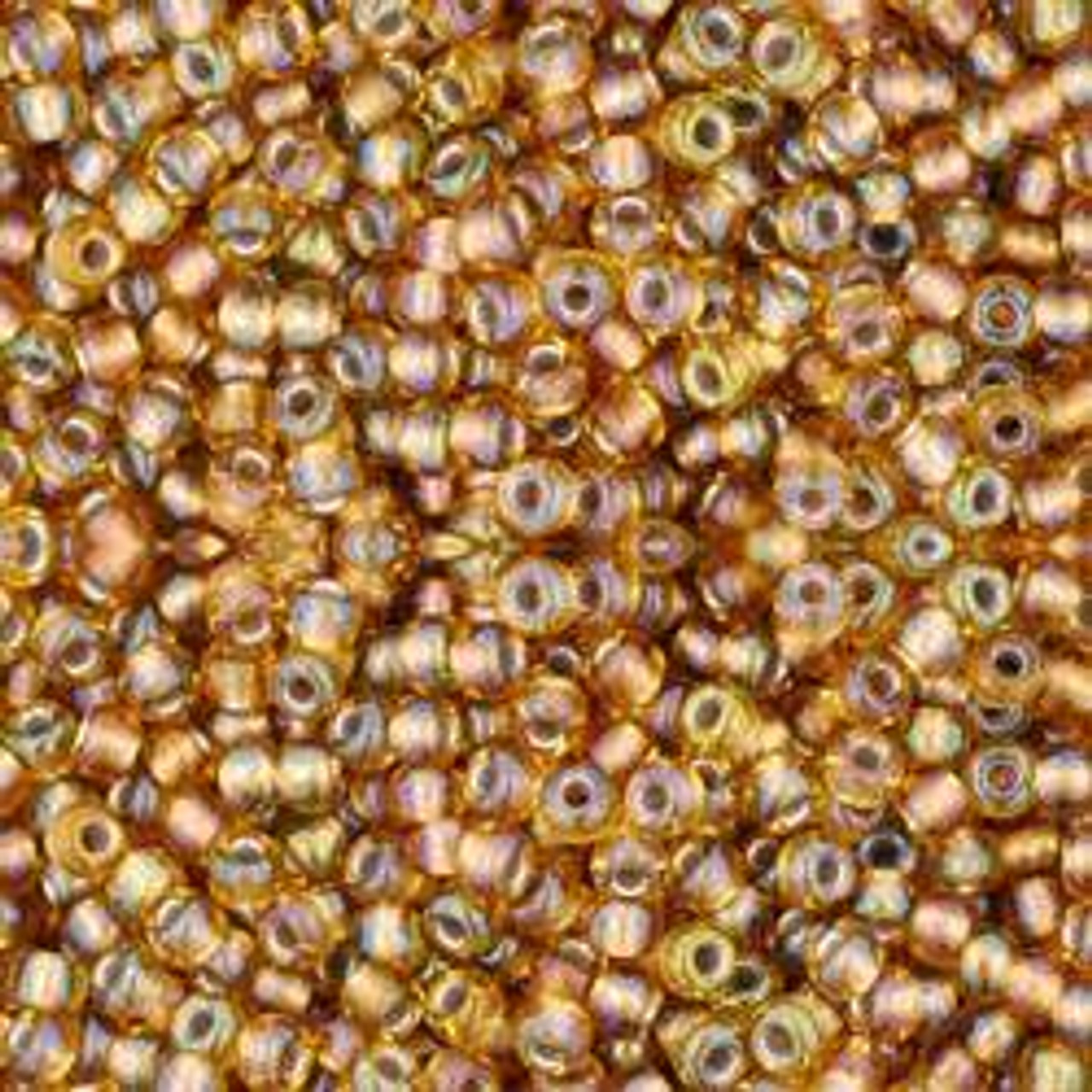 Toho Gold Lined Crystal Round 11/0 Seed Bead