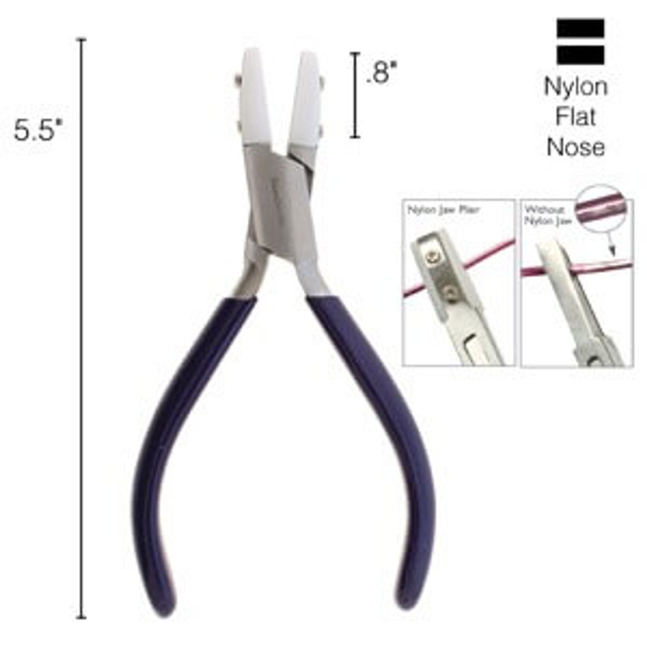 Nylon Jaw Pliers - Flat-Nose