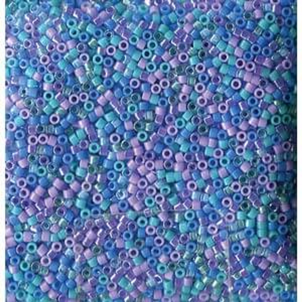 Miyuki Delica 11/0 Seed Beads Cool Waters Mix (2” Tube)