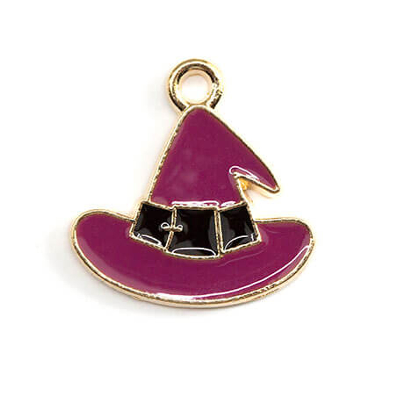 SUNNYCLUE 1 Box 10pcs Stainless Steel Halloween Charms Witch Charm Wizard Hat Charms Laser Cut Magic Fairy Flying Broom Charm