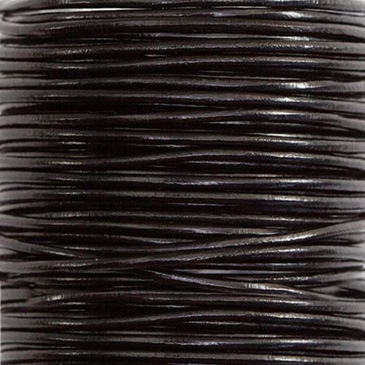 Leather Cord 1.5mm BLACK Round